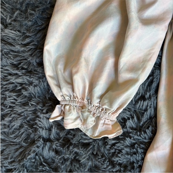 Storia Shimmering Multicolored Cotton Candy Dress with Puff Sleeves - Picture 6 of 7